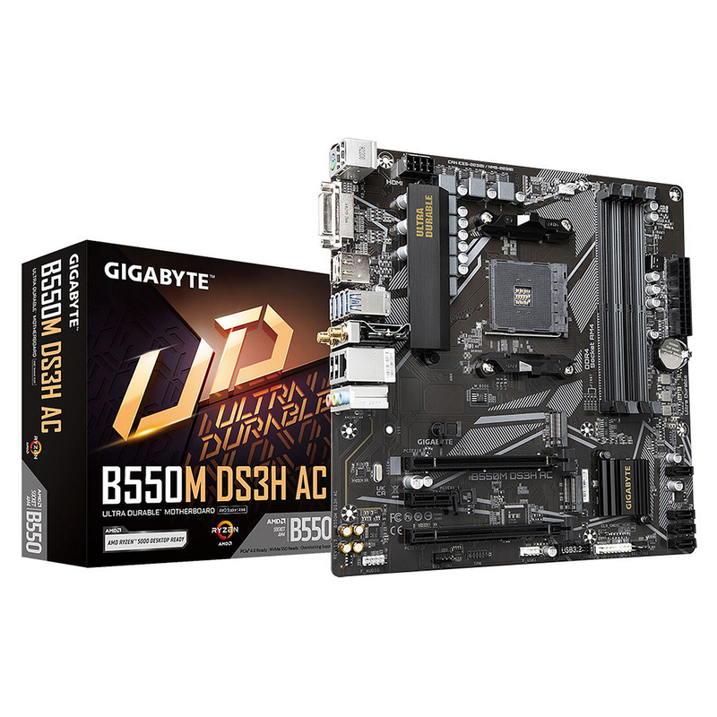 Gigabyte B550M DS3H AC - Carte Mère Socket AMD AM4 | DIY Micro