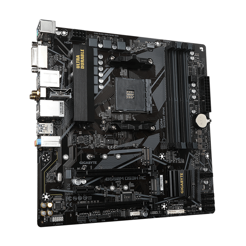 Gigabyte B550M DS3H AC - Carte Mère Socket AMD AM4 | DIY Micro