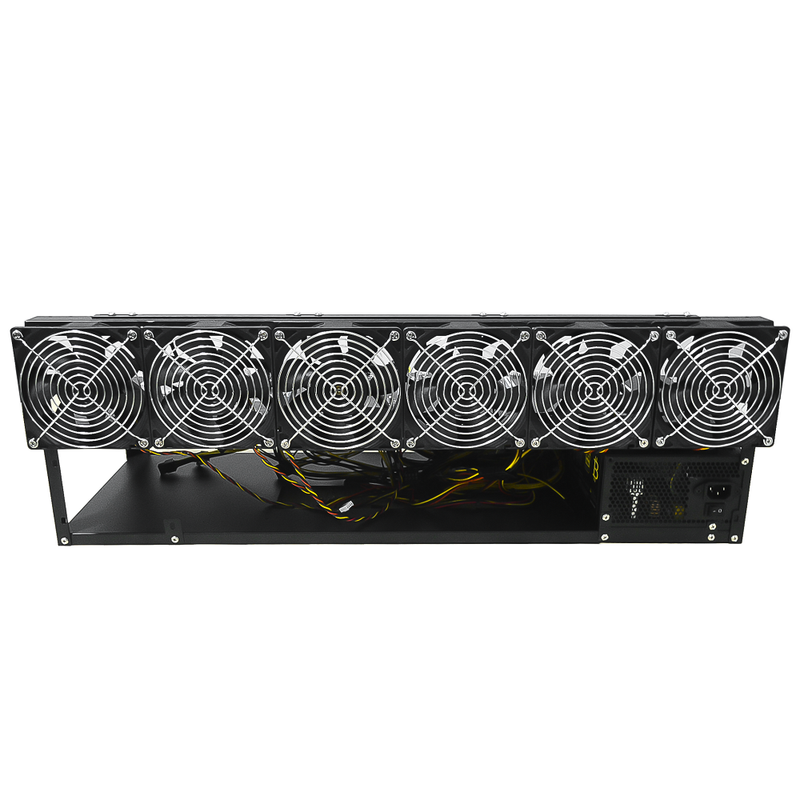 Rig Minage Open Air Rig Mining Avec 8G Ram - 240G SSD - 2500W - 6 Fan Pour 8 GPU  - diymicro.fr